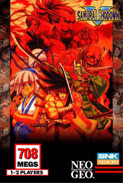 Samurai Shodown IV box art for Neo Geo